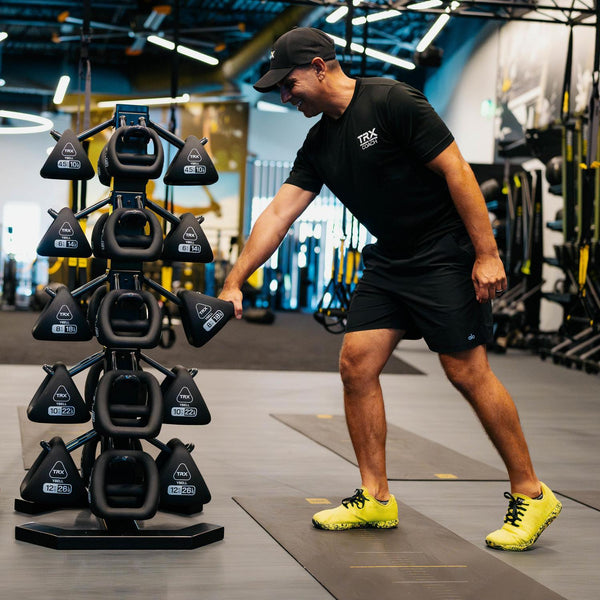 Y Bell Racks YBELL® NEO SERIES CENTER POST RACK BUNDLES - TRX® Training - Commercial