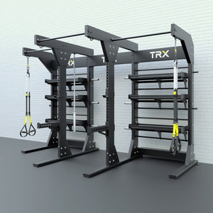 TRX FREESTANDING POWER BAY + DOUBLE SUSPENSION BAY