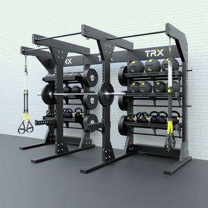 TRX FREESTANDING POWER BAY + DOUBLE SUSPENSION BAY